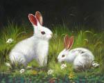 unknow artist Rabbit Norge oil painting art